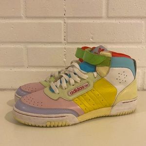 ADIDAS Vintage Women’s Color Block High-Top Sneakers